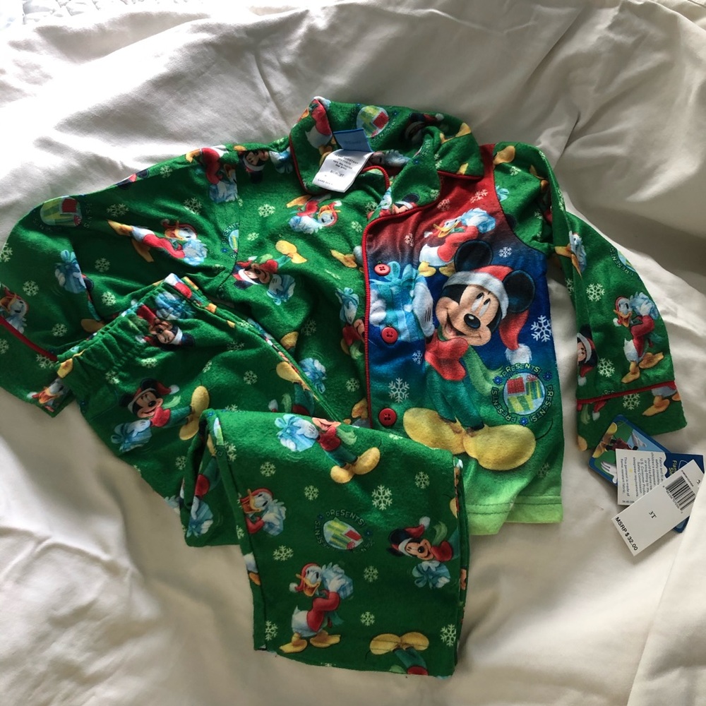 Mickey Mouse Clubhouse Christmas Flannel Pajamas